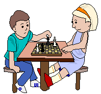 Bde drenge og piger spiller skak!